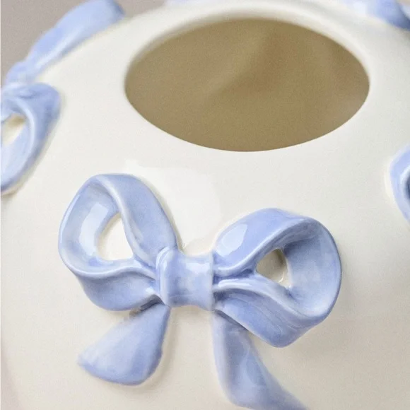 Anthropologie Clara Bow VaseGlossy BlueSmallNIB